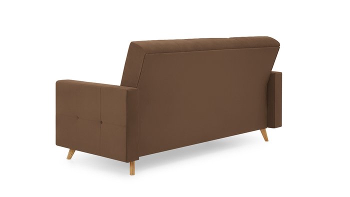 Диван-кровать Хьюстон Лайт коричневого цвета - лучшие Прямые диваны в INMYROOM