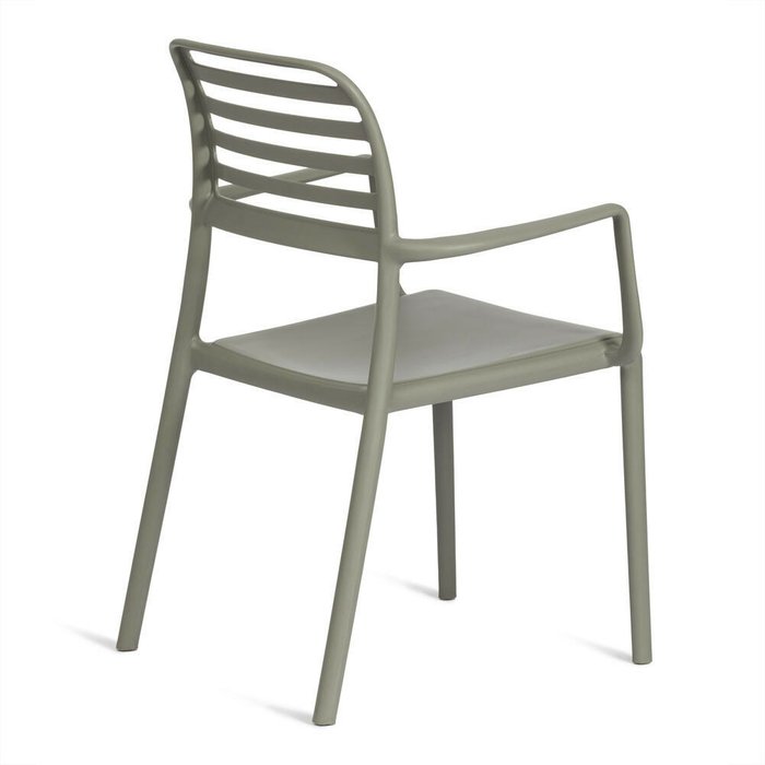 Обеденный стул-кресло Valutto серого цвета - лучшие Обеденные стулья в INMYROOM