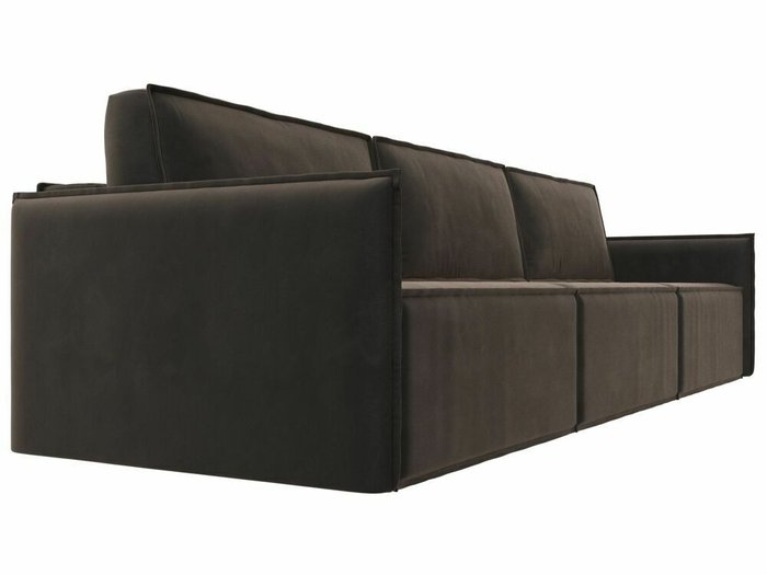 Прямой диван-кровать Либерти лонг коричневого цвета - лучшие Прямые диваны в INMYROOM