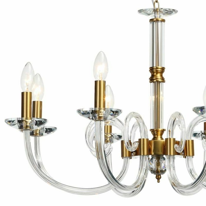 Люстра подвесная хрустальная Stilfort 1050/03/08P серия Glass - купить Подвесные люстры по цене 42850.0