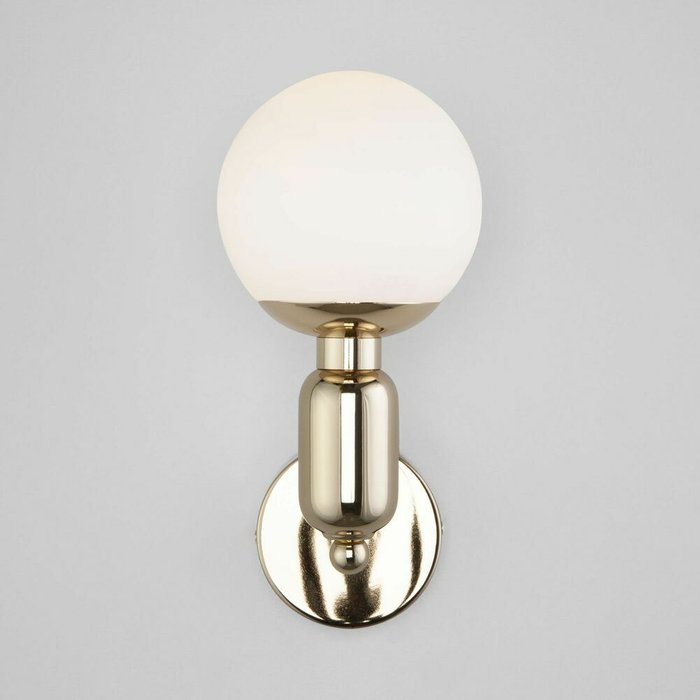 Настенный светильник со стеклянным плафоном 50251/1 золото Bubble - купить Бра и настенные светильники по цене 4320.0