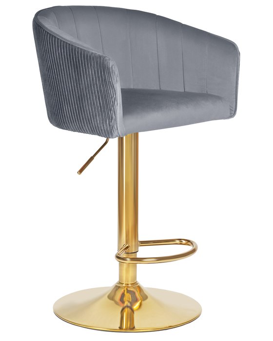 Стул барный Darcy Shiny серо-золотого цвета  - купить Барные стулья по цене 9900.0