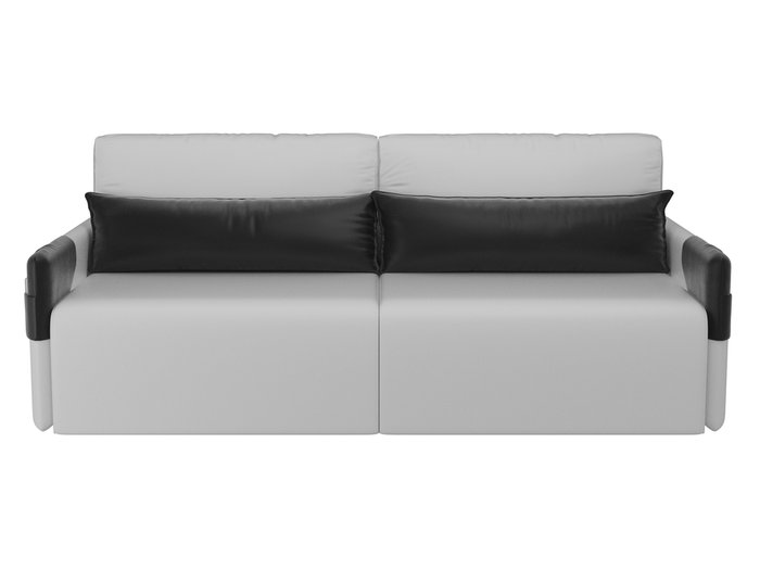 Прямой диван-кровать Армада белого цвета (экокожа) - купить Прямые диваны по цене 31990.0