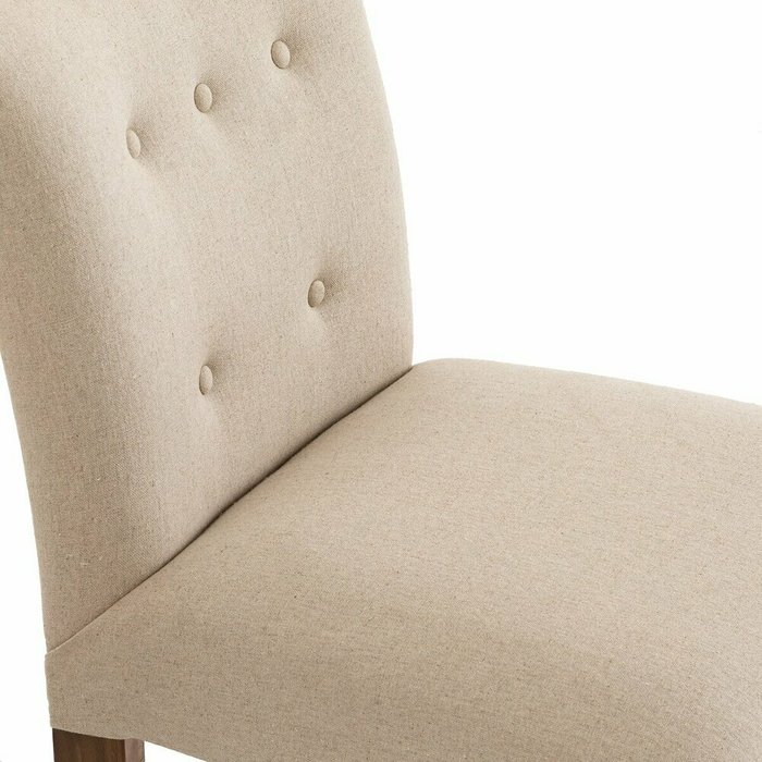 Комплект из двух стульев с обитой спинкой Adlia бежевого цвета - лучшие Обеденные стулья в INMYROOM