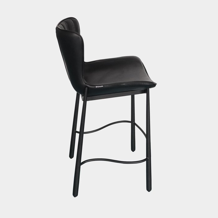 Стул полубарный Бейра черного цвета - лучшие Барные стулья в INMYROOM