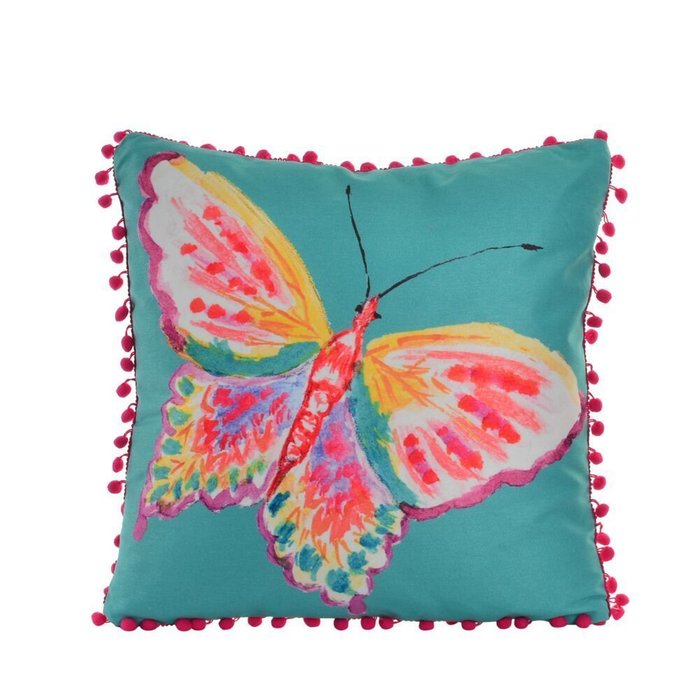 Декоративная подушка Butterfly из хлопка и полиэстера  