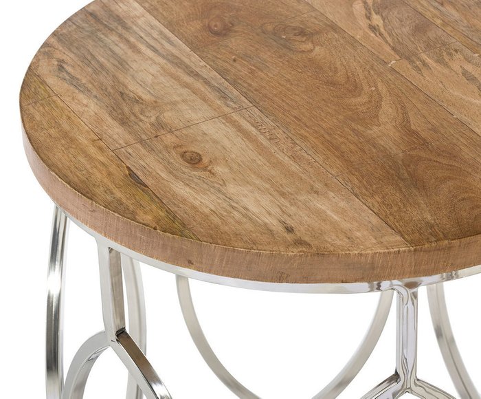 Набор из трех столиков с деревянными столешницами - лучшие Кофейные столики в INMYROOM