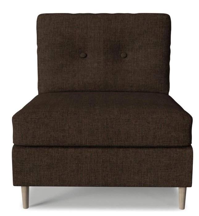 Модуль кресло Белфаст коричневого цвета - купить Интерьерные кресла по цене 13103.0