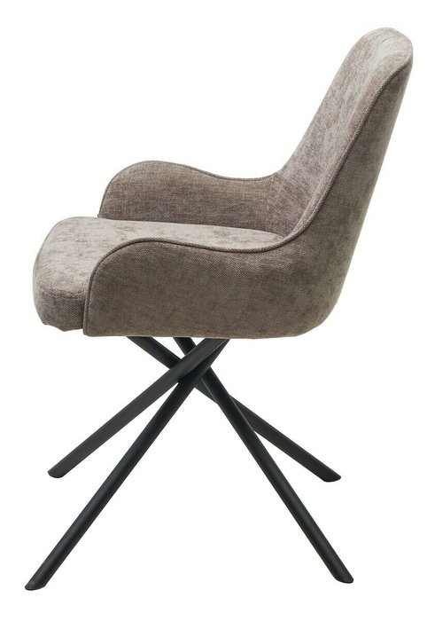 Стул Луиджи Данс вращающийся серо-коричневого цвета - купить Обеденные стулья по цене 11200.0