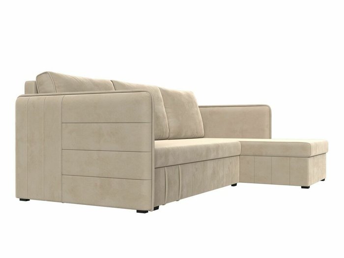 Угловой диван-кровать Слим бежевого цвета правый угол - лучшие Угловые диваны в INMYROOM