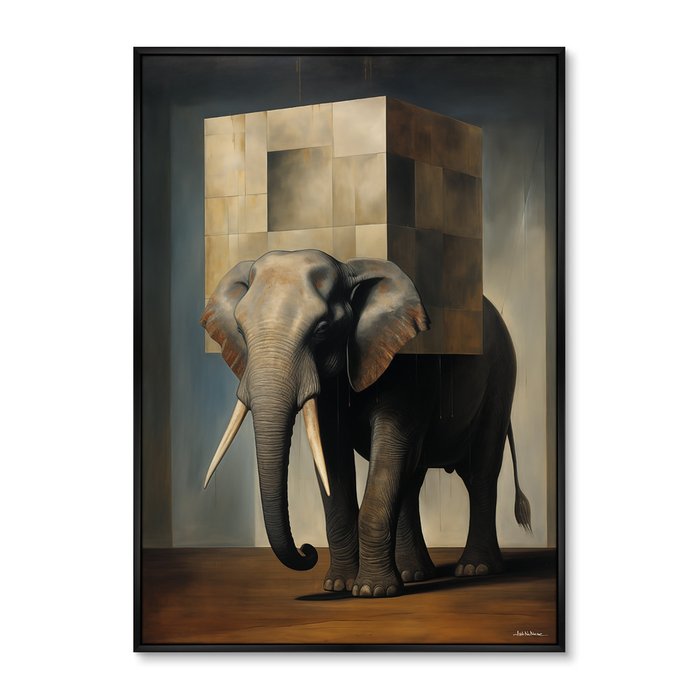 Репродукция картины Hoc est Elephanto, No 2, 2024г.