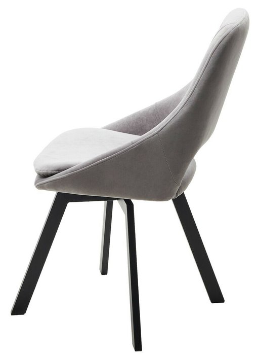 Стул поворотный Asp серого цвета  - купить Обеденные стулья по цене 9250.0