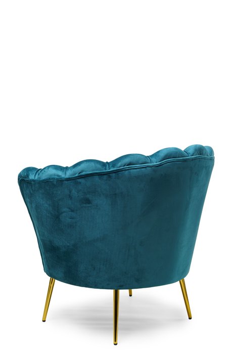 Кресло Lotus зелено-голубого цвета - лучшие Интерьерные кресла в INMYROOM