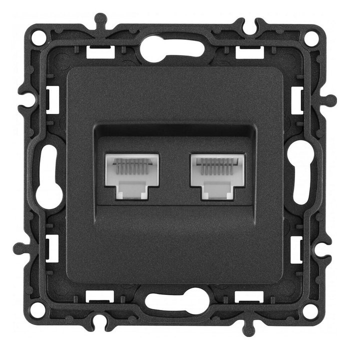 Розетка Ethernet RJ-45 без рамки 217.45-2.black - купить Розетки по цене 378.0