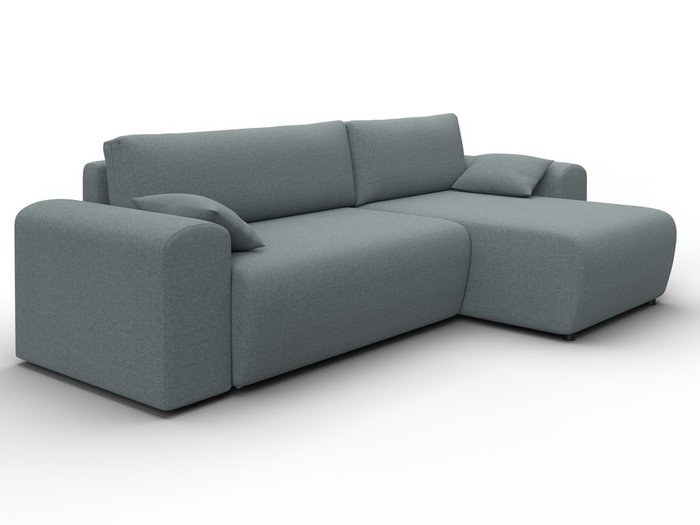 Угловой диван-кровать Лига-099 серого цвета - лучшие Угловые диваны в INMYROOM Угловой диван-кровать Лига-099 серого цвета - лучшие Угловые диваны в INMYROOM