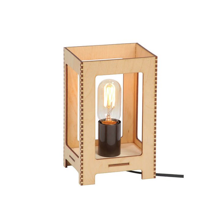 Настольная лампа V4900-7/1L (дерево, цвет бежевый) - купить Настольные лампы по цене 1882.0