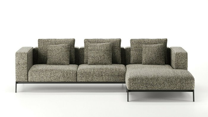 Угловой диван Loft бежевого цвета - купить Угловые диваны по цене 286000.0
