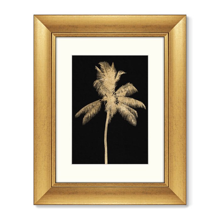 Набор из 2-х репродукций картин в раме Golden Palms - лучшие Картины в INMYROOM