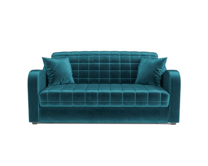 Диван-кровать Барон 4 сине-зеленого цвета - купить Прямые диваны по цене 36490.0