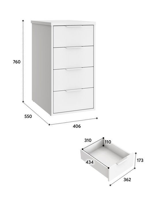 Тумба К-53 цвет белый структурный/меренга - лучшие Офисные тумбочки в INMYROOM