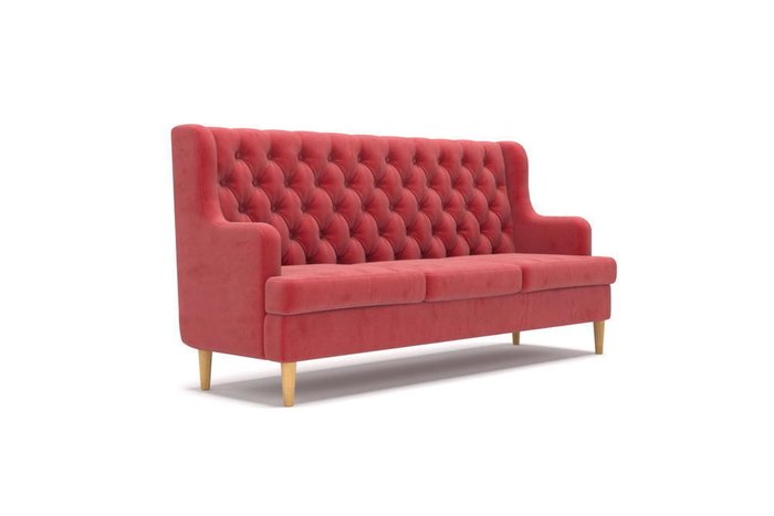  Диван Dublin трехместный красного цвета - лучшие Прямые диваны в INMYROOM