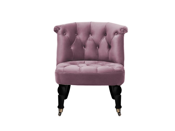 Кресло Visconte сиреневого цвета на черных ножках - купить Интерьерные кресла по цене 26000.0