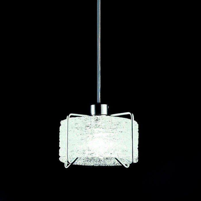 Подвесной светильник Terzani BOBINO с плафоном из прозрачного стекла 