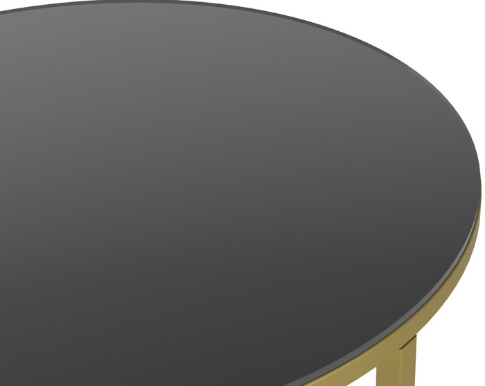 Стол кофейный Остин черно-золотого цвета - лучшие Кофейные столики в INMYROOM