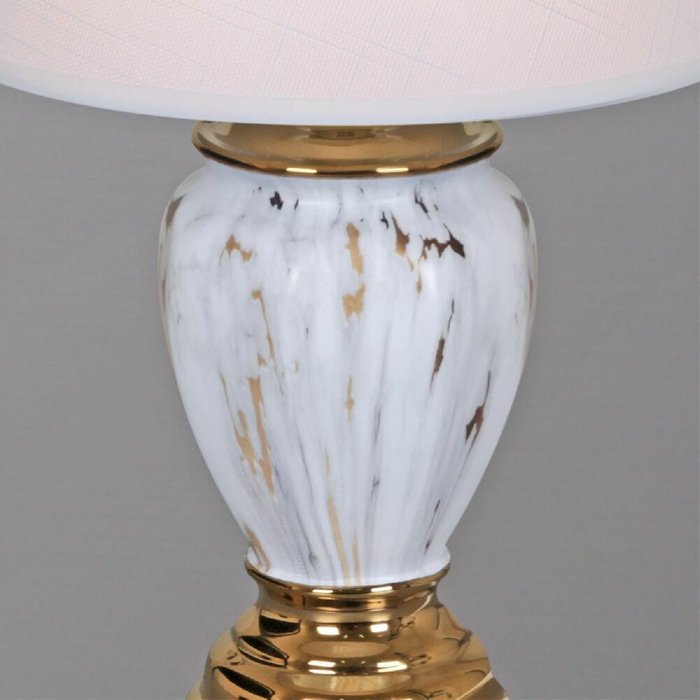 Настольная лампа 30146-0.7-01 (ткань, цвет белый) - лучшие Настольные лампы в INMYROOM