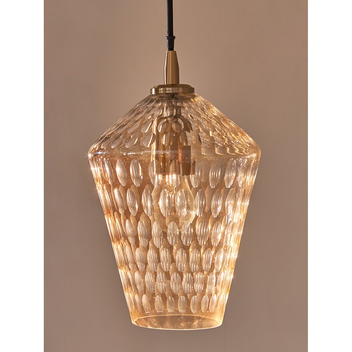 Светильник подвесной Mystic Aura D19 янтарно-золотого цвета - купить Подвесные светильники по цене 7500.0