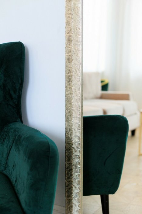 Напольное зеркало Bentota Silver 90х190 серебристого цвета - лучшие Напольные зеркала в INMYROOM