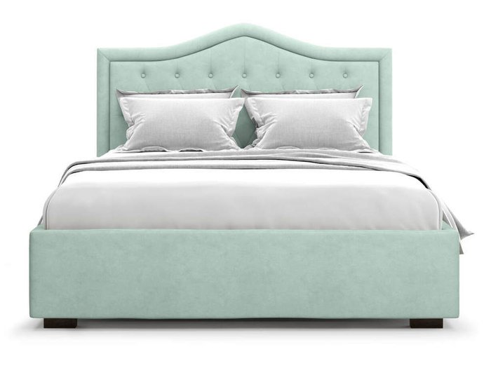 Кровать Tibr без подъемного механизма 160х200 ментолового цвета