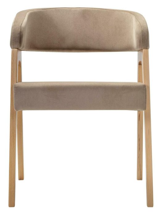 Стул-кресло Baxter бежевого цвета - купить Обеденные стулья по цене 16490.0