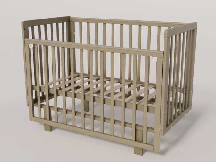 Кроватка для новорожденного Papi 60х120 цвета кашемир Кроватка для новорожденного Papi 60х120 цвета кашемир