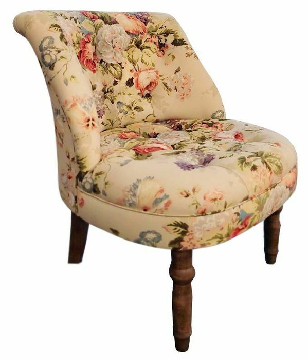 Кресло Бастиан с цветочным принтом