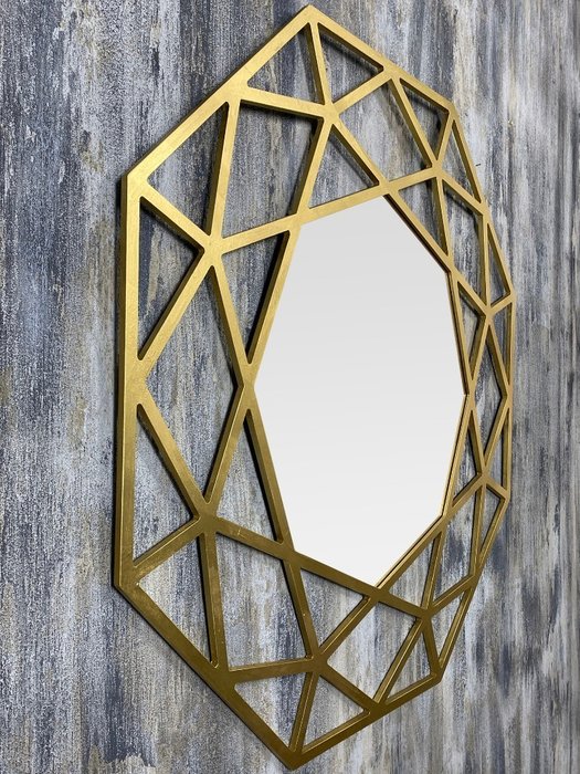 Зеркало настенное Tissue цвета латунь - лучшие Настенные зеркала в INMYROOM