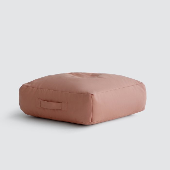 Пуф-подушка из натурального хлопка розового цвета - купить Бескаркасная мебель по цене 8000.0