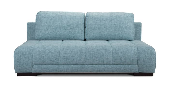Прямой диван-кровать Льюис голубого цвета