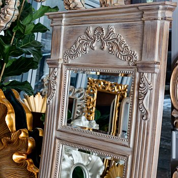 Настенное зеркало Ланкастер с эффектом старины - купить Настенные зеркала по цене 26500.0