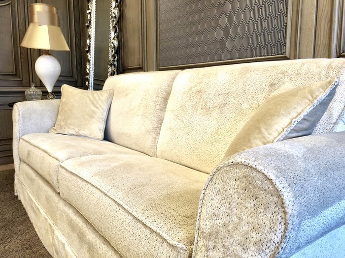 Раскладной диван Evry milk с матрасом из латекса - лучшие Прямые диваны в INMYROOM