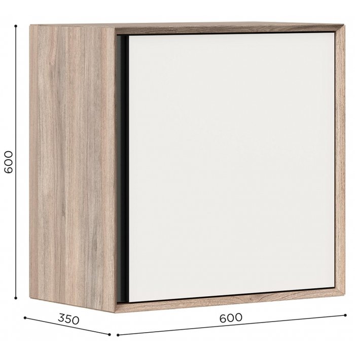 Навесной шкаф Электра бело-бежевого цвета - купить Навесные шкафы по цене 10300.0