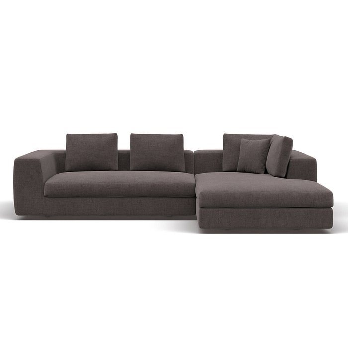 Угловой модульный диван Max коричневого цвета - купить Угловые диваны по цене 232500.0