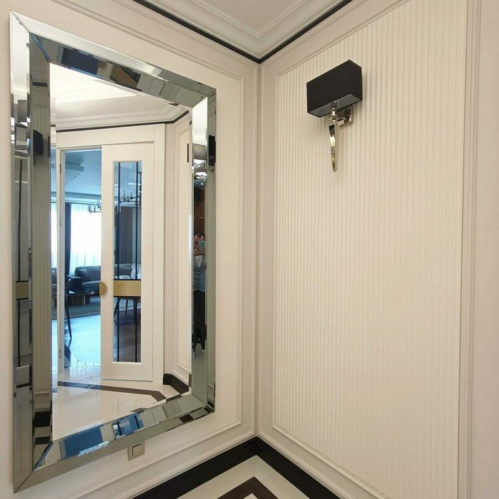 Настенное зеркало Astra 100х200 серого цвета - купить Настенные зеркала по цене 87300.0
