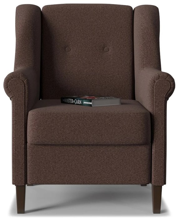 Кресло Бургос темно-коричневого цвета - купить Интерьерные кресла по цене 16379.0