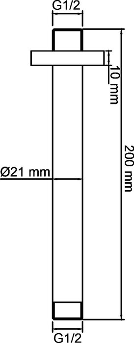 Кронштейн для верхнего душа Mindel - купить Душевые системы по цене 6037.0