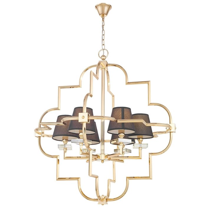 Подвесная люстра Lumina Deco Baltimore LDP 8020-6 GD+BK
