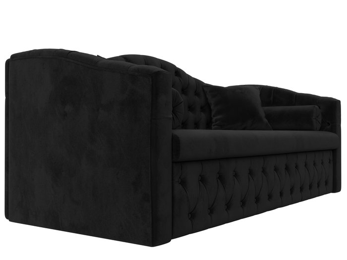 Прямой диван-кровать Мечта черного цвета - лучшие Прямые диваны в INMYROOM