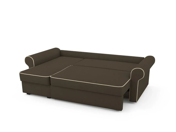 Угловой Диван-кровать Tulon левый темно-коричневого цвета - купить Угловые диваны по цене 75400.0