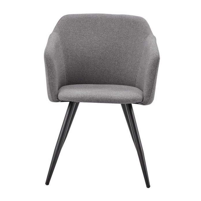 Стул Уолтер с обивкой из ткани серого цвета - лучшие Обеденные стулья в INMYROOM