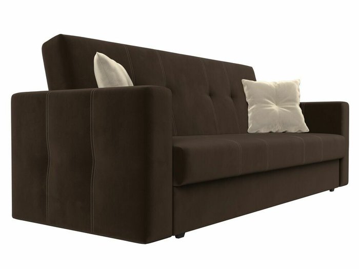 Диван-кровать Лига 016 темно-коричневого цвета  - лучшие Прямые диваны в INMYROOM